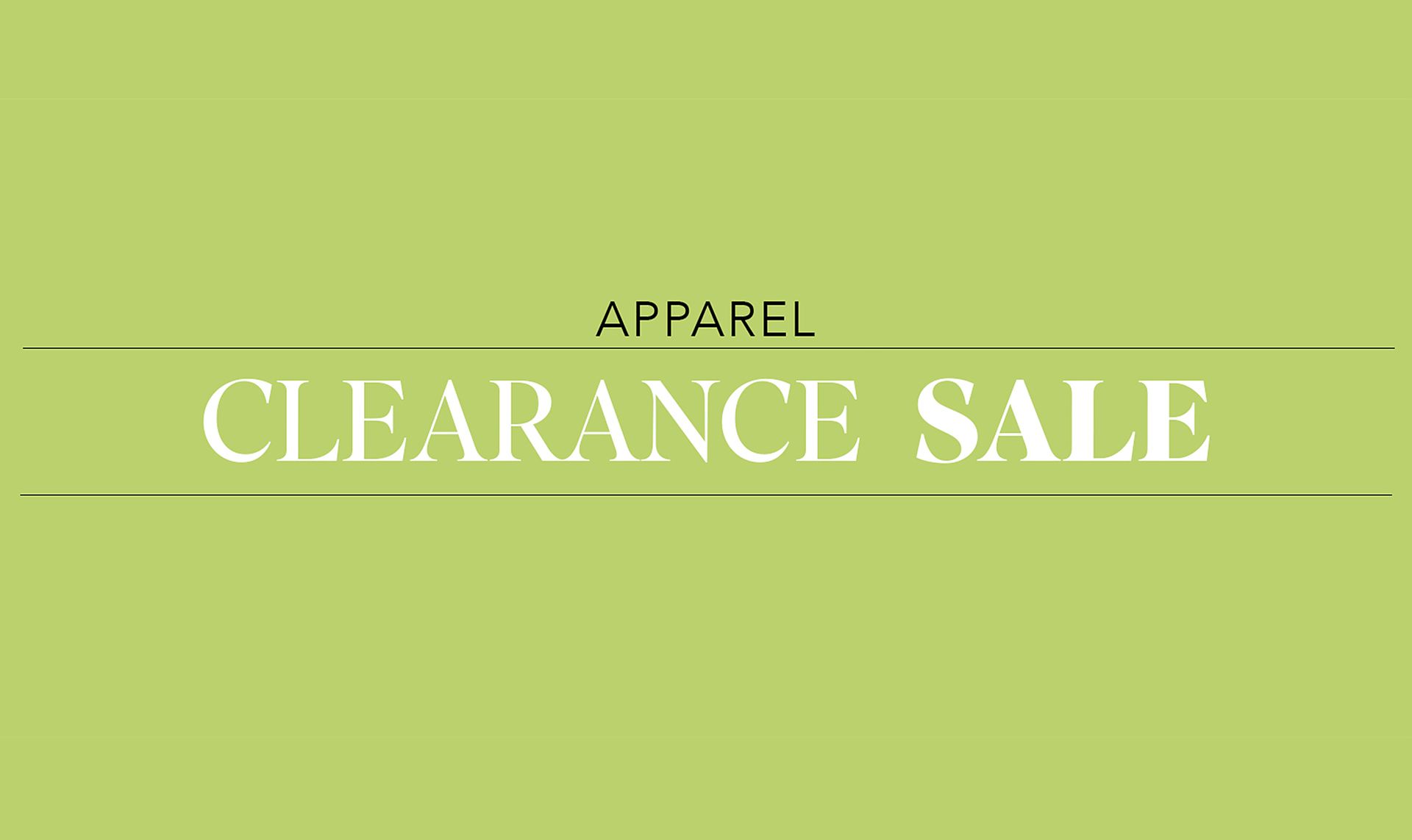 Clearance : Apparel