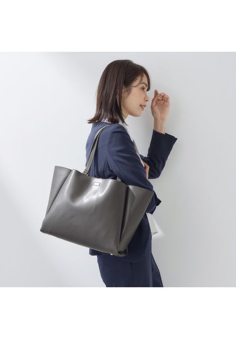 【A4収納可能／合皮】キャリアタックバッグ ブラック - 2